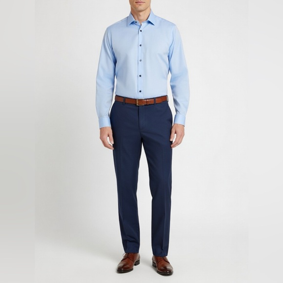 Zara Other - Zara Blue Slim Fit Long Sleeve Button Down Dress Shirt